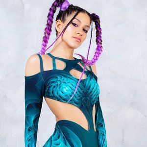 Badinka Antimatter Matrix Full Bodysuit Onesie Size Large L